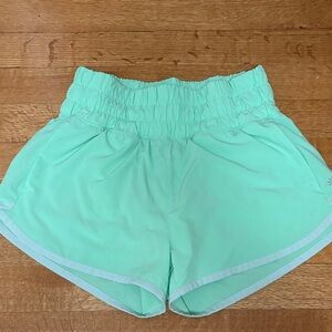 Athleta Light Green Kids Athletic Shorts